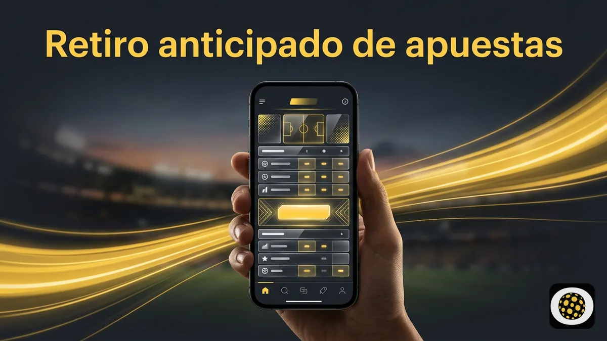 Mockup de retiro anticipado de apuestas deportivas en Betobet Chile con monedas y billetes de peso chileno