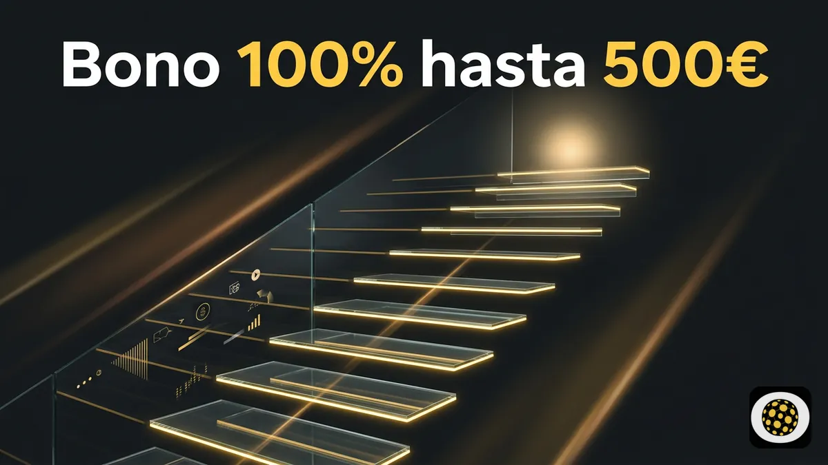 Escalera de bono de bienvenida de Betobet Chile con monedas y depositos crecientes