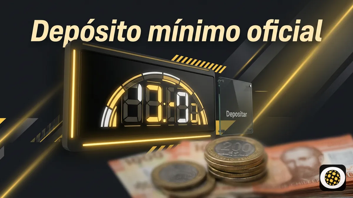 Indicador de depósito mínimo oficial con monedas chilenas para la sección de montos en Betobet Chile