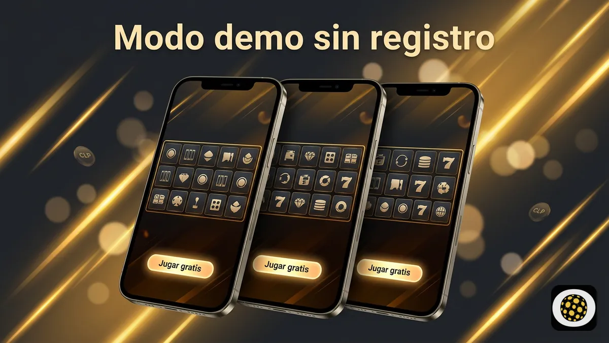 Secuencia de pantallas de celular mostrando el botón Jugar a la demo del catálogo de Betobet Chile